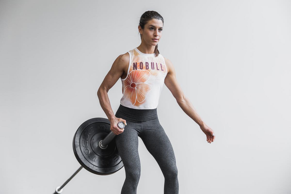 Nobull Muscle Women's Tank Tops Gold | Australia (QI8125)